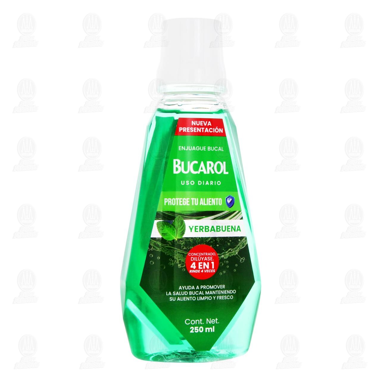 Enjuague Bucal Bucarol Concentrado Yerbabuena, 250 ml. image number 0