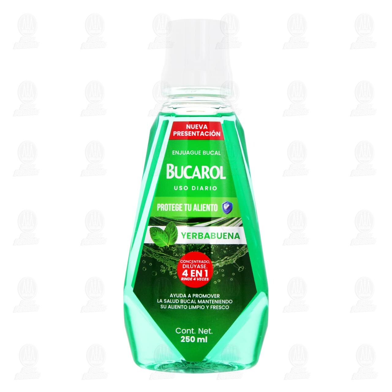 Enjuague Bucal Bucarol Concentrado Yerbabuena, 250 ml. image number 1