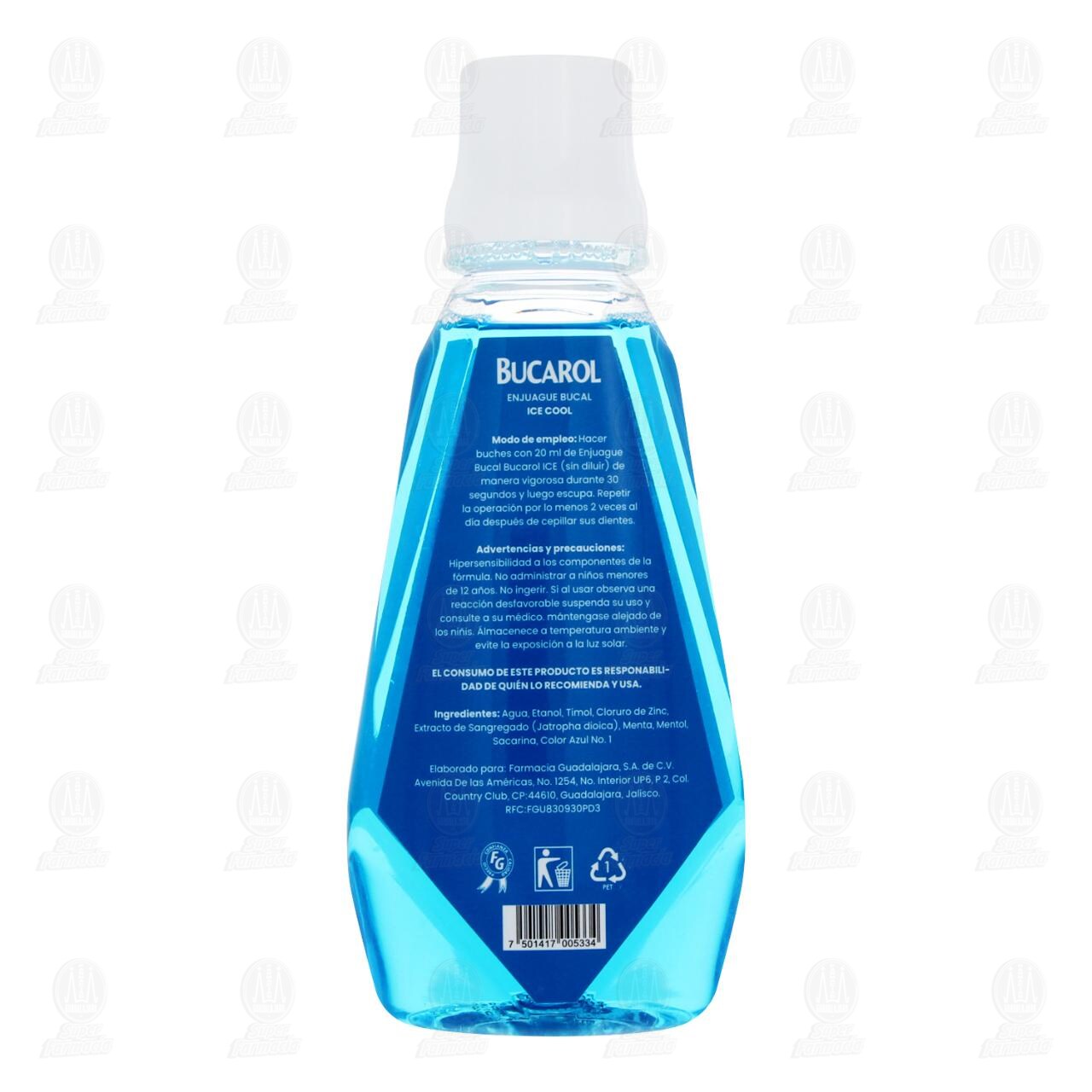 Enjuague Bucal Bucarol Ice Cool, 250 ml. image number 2