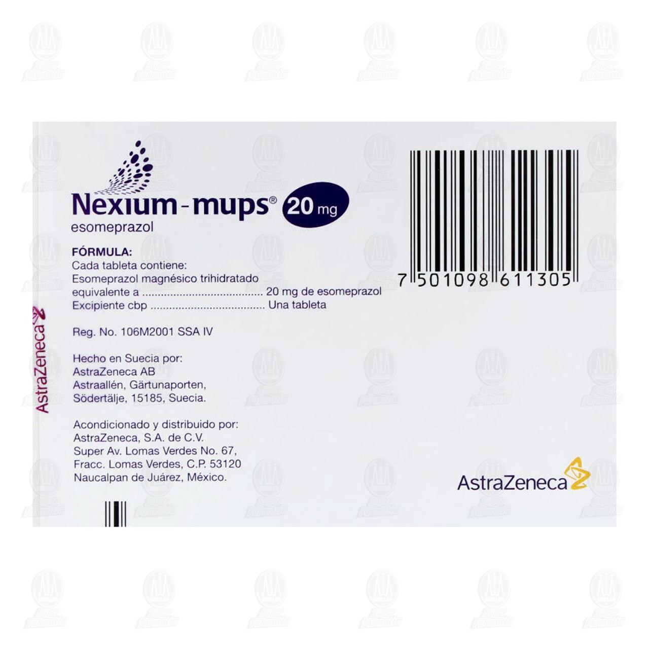 Nexium-mups 20 mg, 14 Tabletas. image number 2