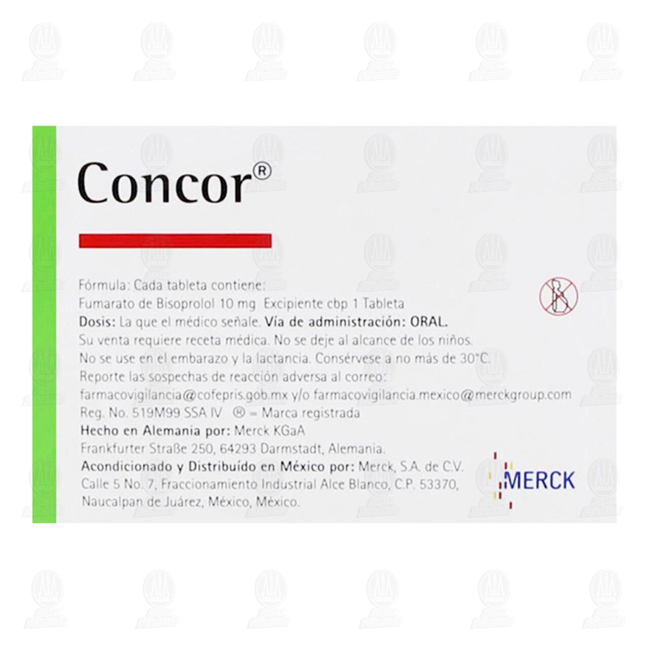 Concor 10 mg, 30 Tabletas. image number 2