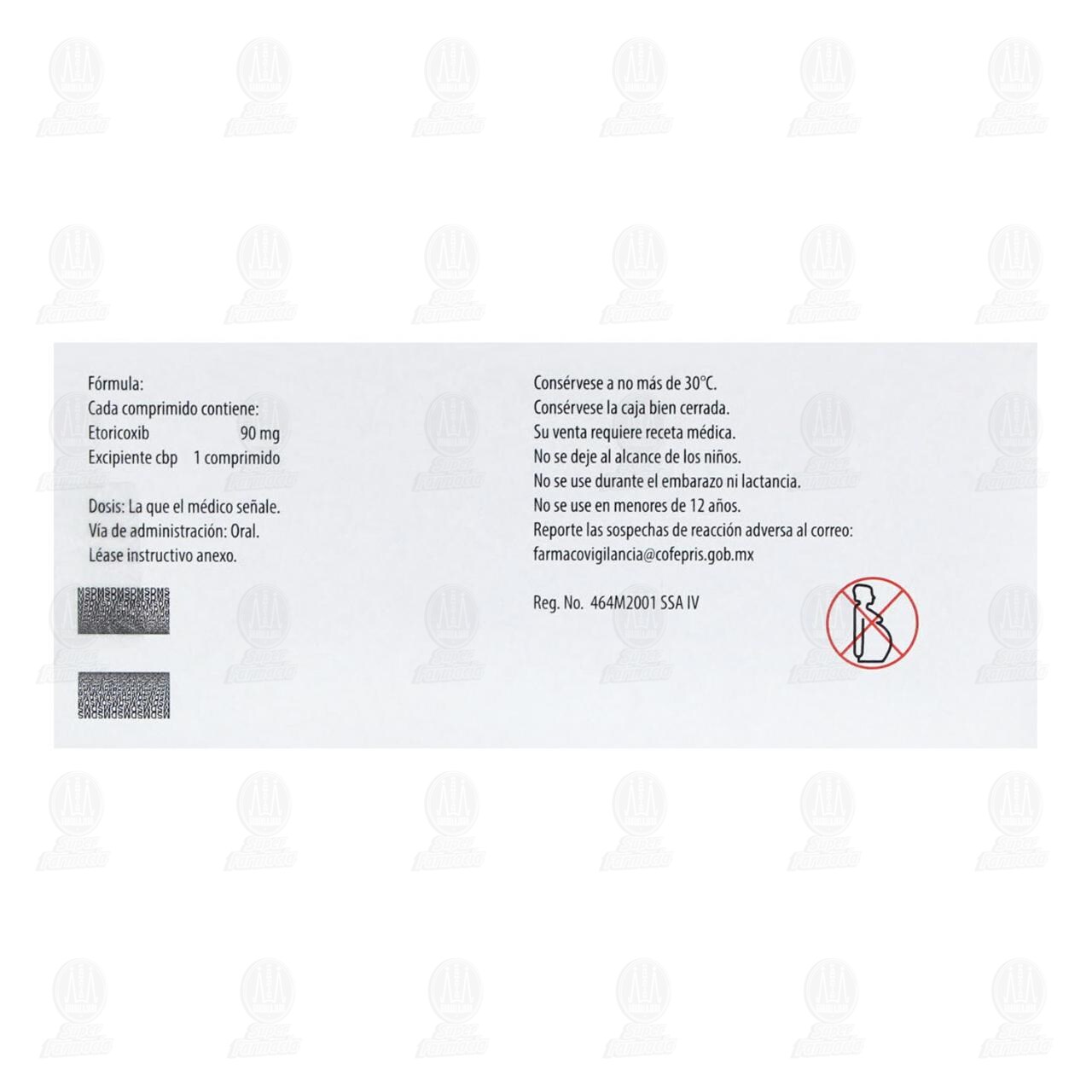 Arcoxia 90 mg, 28 Comprimidos. image number 2