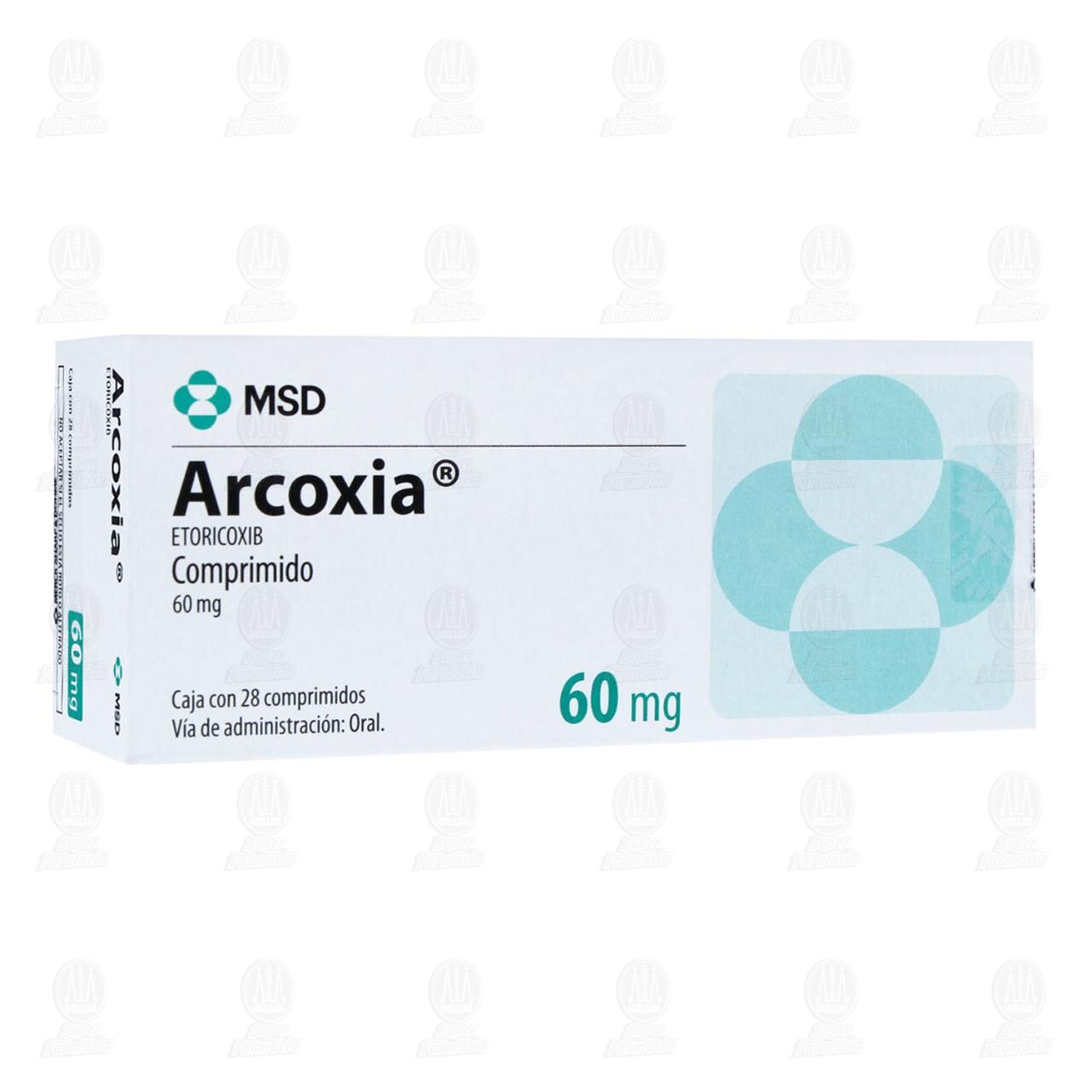 Arcoxia 60 mg, 28 Comprimidos.