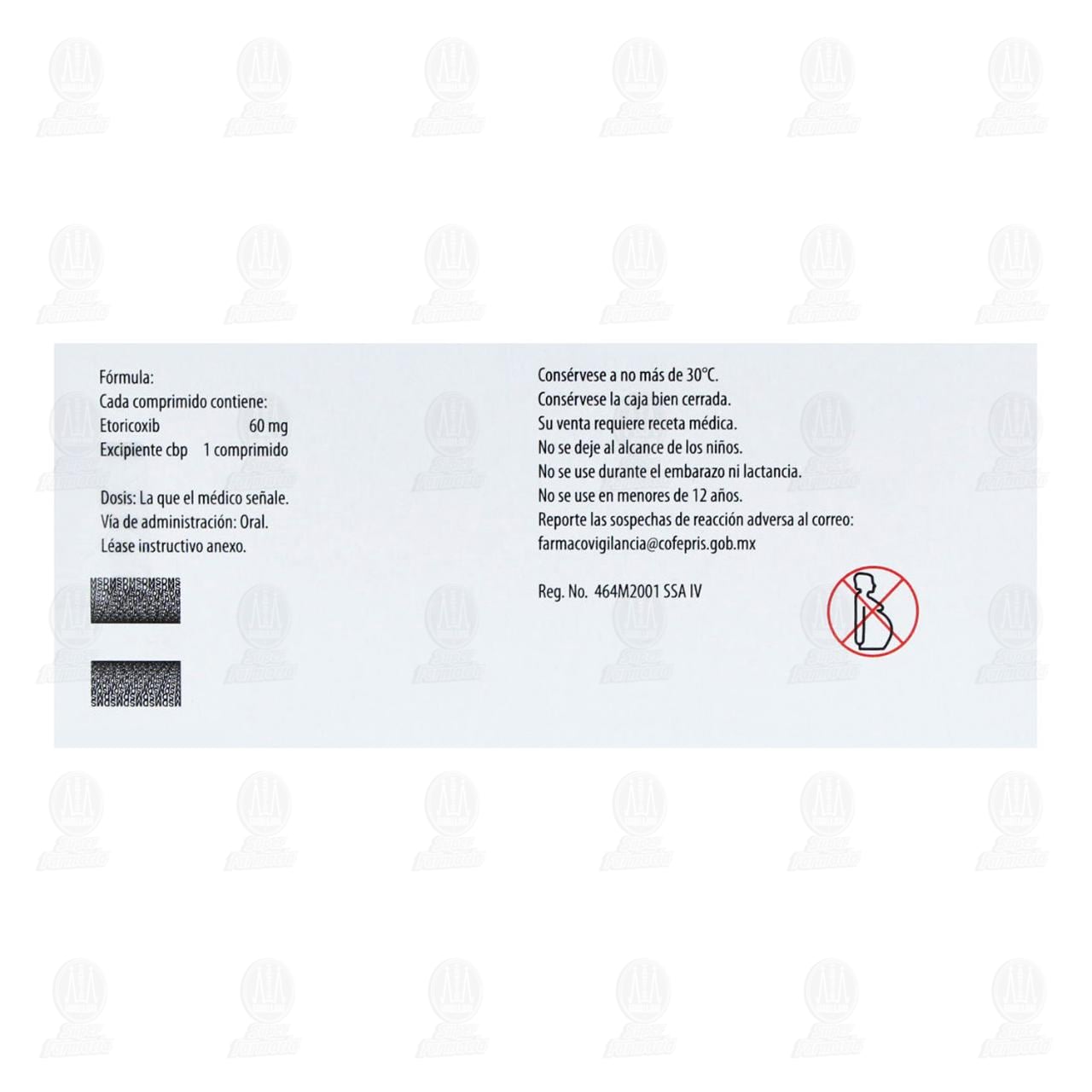 Arcoxia 60 mg, 28 Comprimidos. image number 2