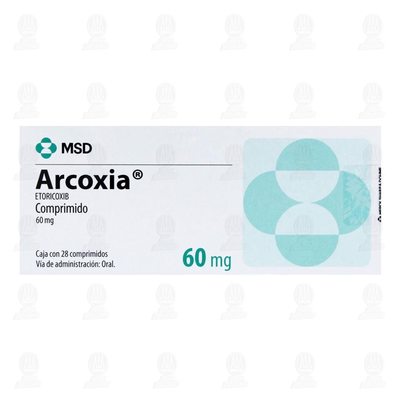 Arcoxia 60 mg, 28 Comprimidos. image number 1