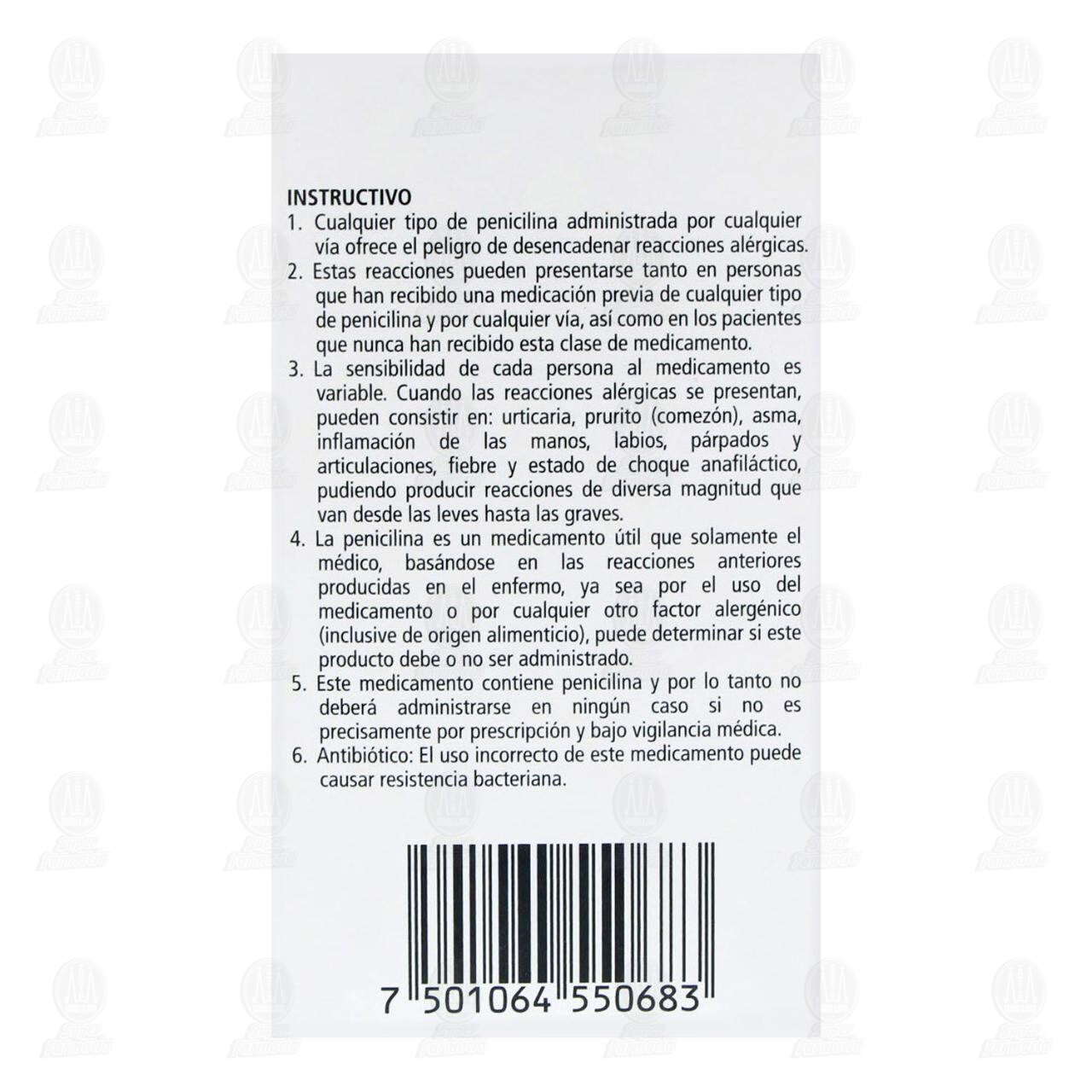 Augmentin 125mg/31.25mg/5ml Suspensi&oacute;n Pedi&aacute;trico, 60 ml. image number 3