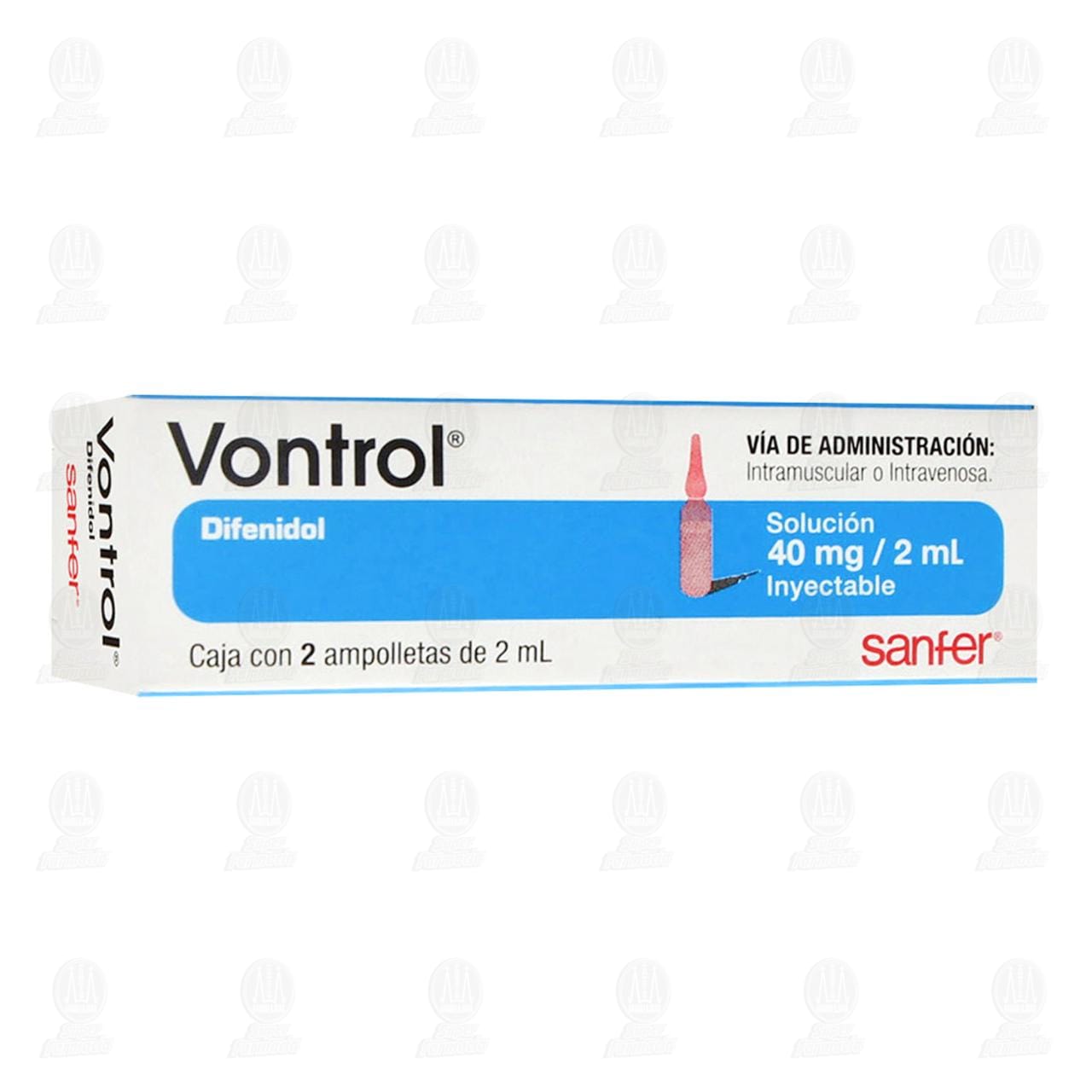 Imagen para Vontrol Inyectable 40mg 2 Ampolletas 2ml