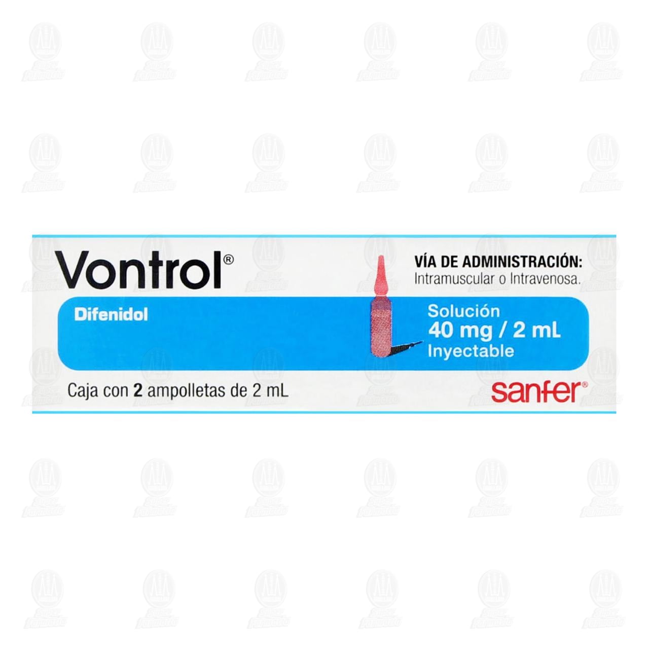 Vontrol Inyectable 40 mg, 2 Ampolletas 2 ml. image number 1