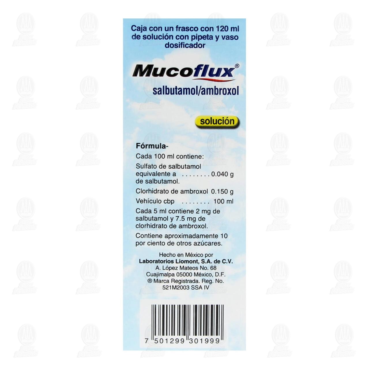 Mucoflux Soluci&oacute;n, 120 ml. image number 2