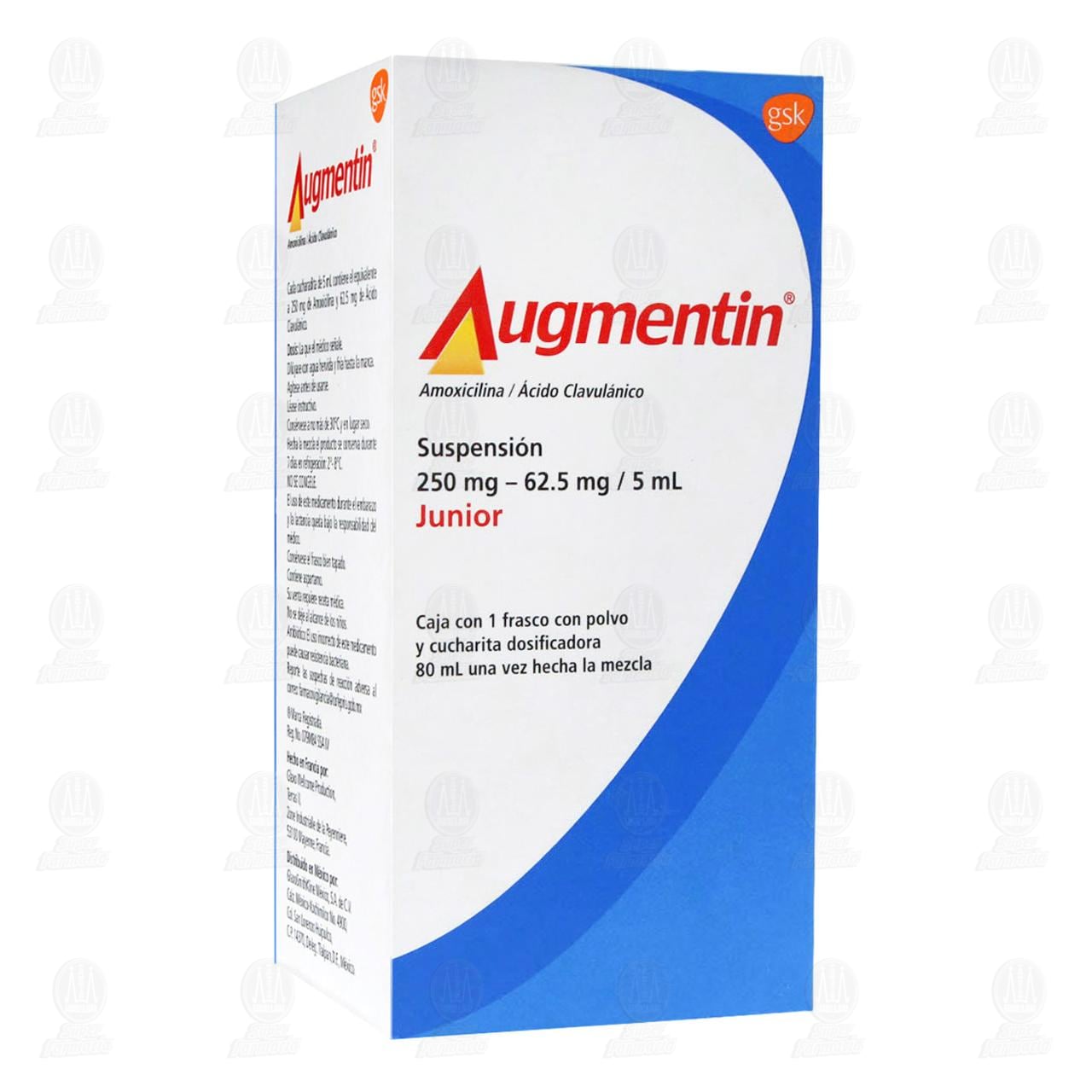 Imagen para Augmentin Junior 250-62.5/5m 80ml Suspension