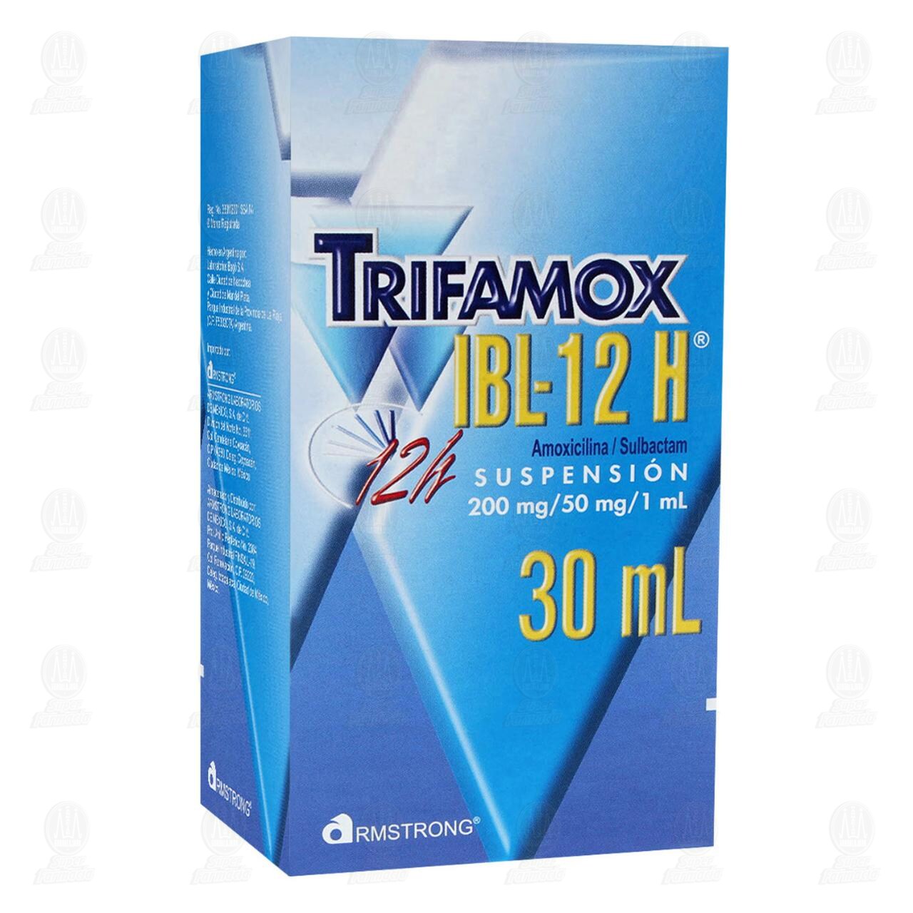 Trifamox IBL-12 H 200mg/50mg/1ml, Suspensi&oacute;n 30 ml. image number 0