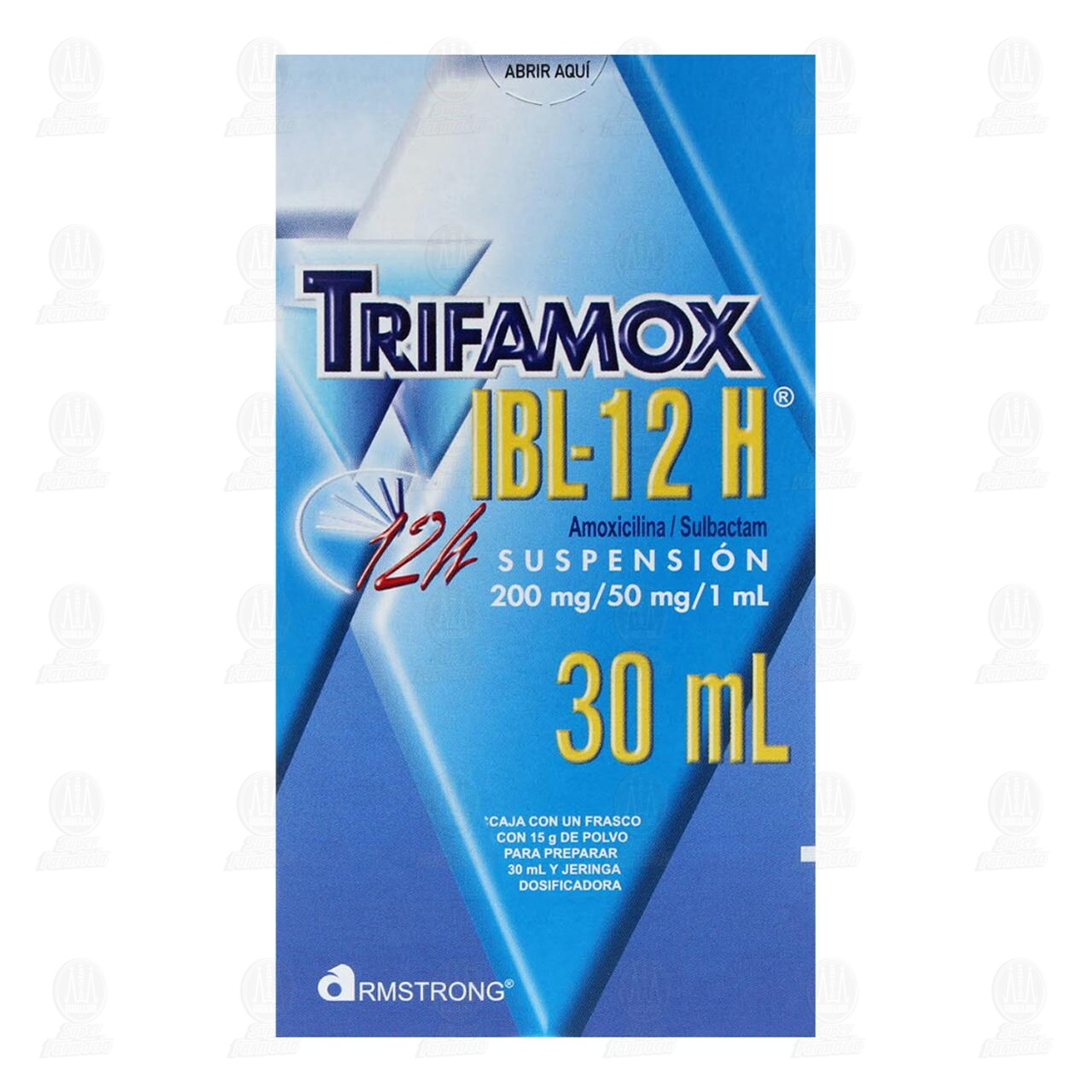 Trifamox IBL-12 H 200mg/50mg/1ml, Suspensi&oacute;n 30 ml. image number 2