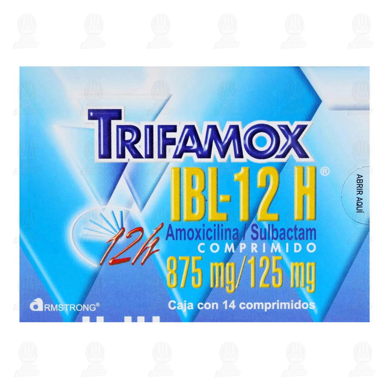 Trifamox IBL-12 H 875mg/125mg, 14 Comprimidos. image number 1