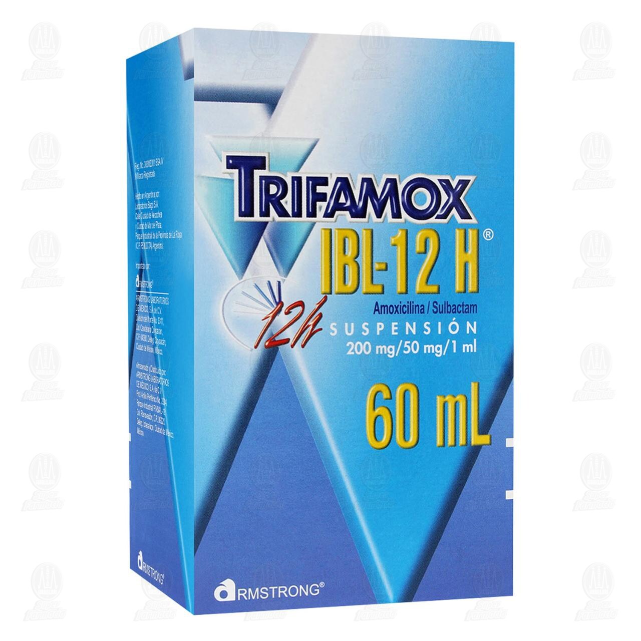 Trifamox IBL-12 H 200mg/50mg/1ml, Suspensi&oacute;n 60 ml. image number 0