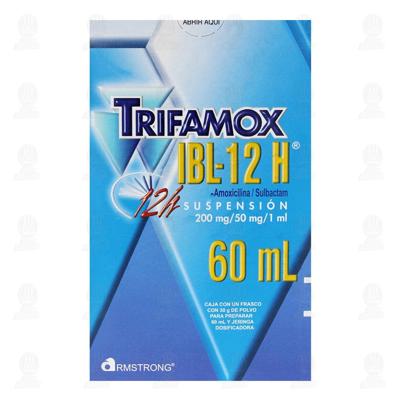 Trifamox IBL-12 H 200mg/50mg/1ml, Suspensi&oacute;n 60 ml. image number 2