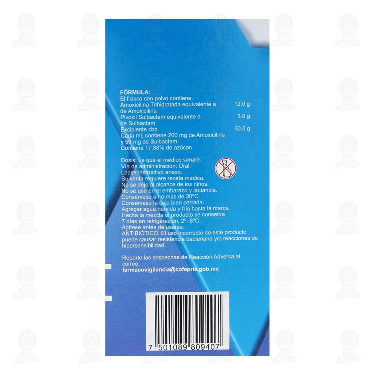 Trifamox IBL-12 H 200mg/50mg/1ml, Suspensi&oacute;n 60 ml. image number 3