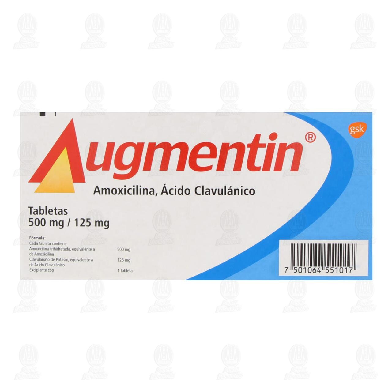 Augmentin 500mg/125mg, 20 Tabletas. image number 2