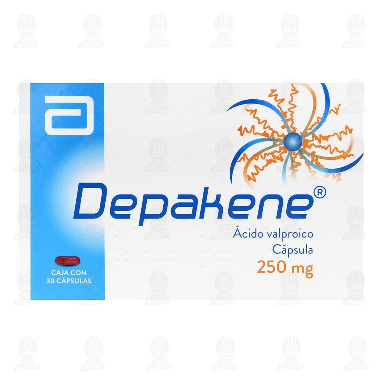 Depakene 250 mg, 30 Cápsulas. image number 1