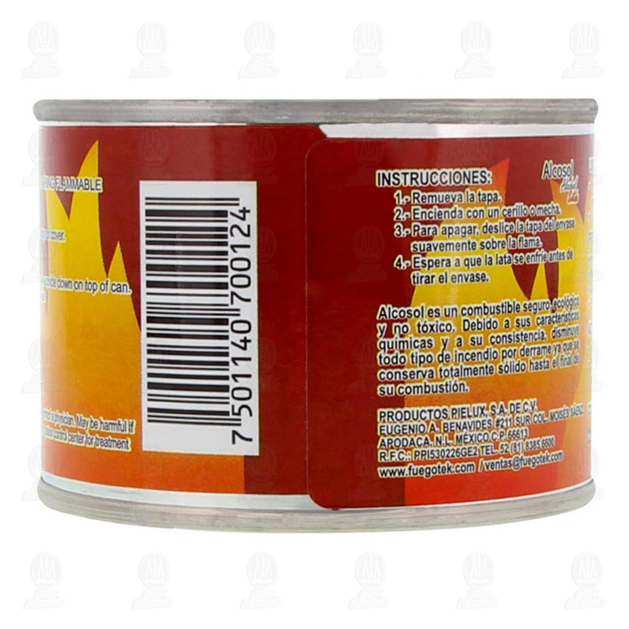 Alcohol Alcosol Sólido, 250 ml. image number 2