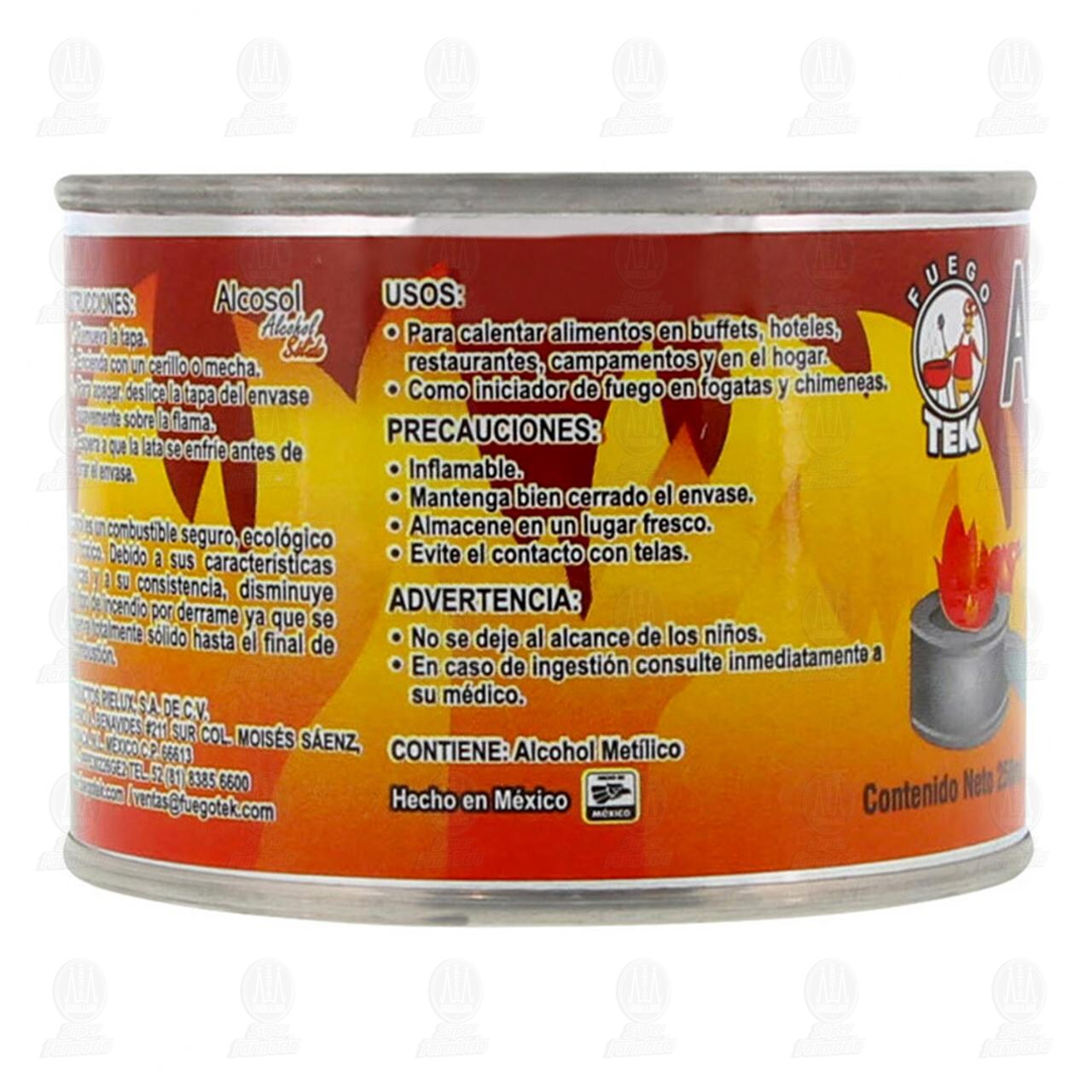 Alcohol Alcosol Sólido, 250 ml. image number 3