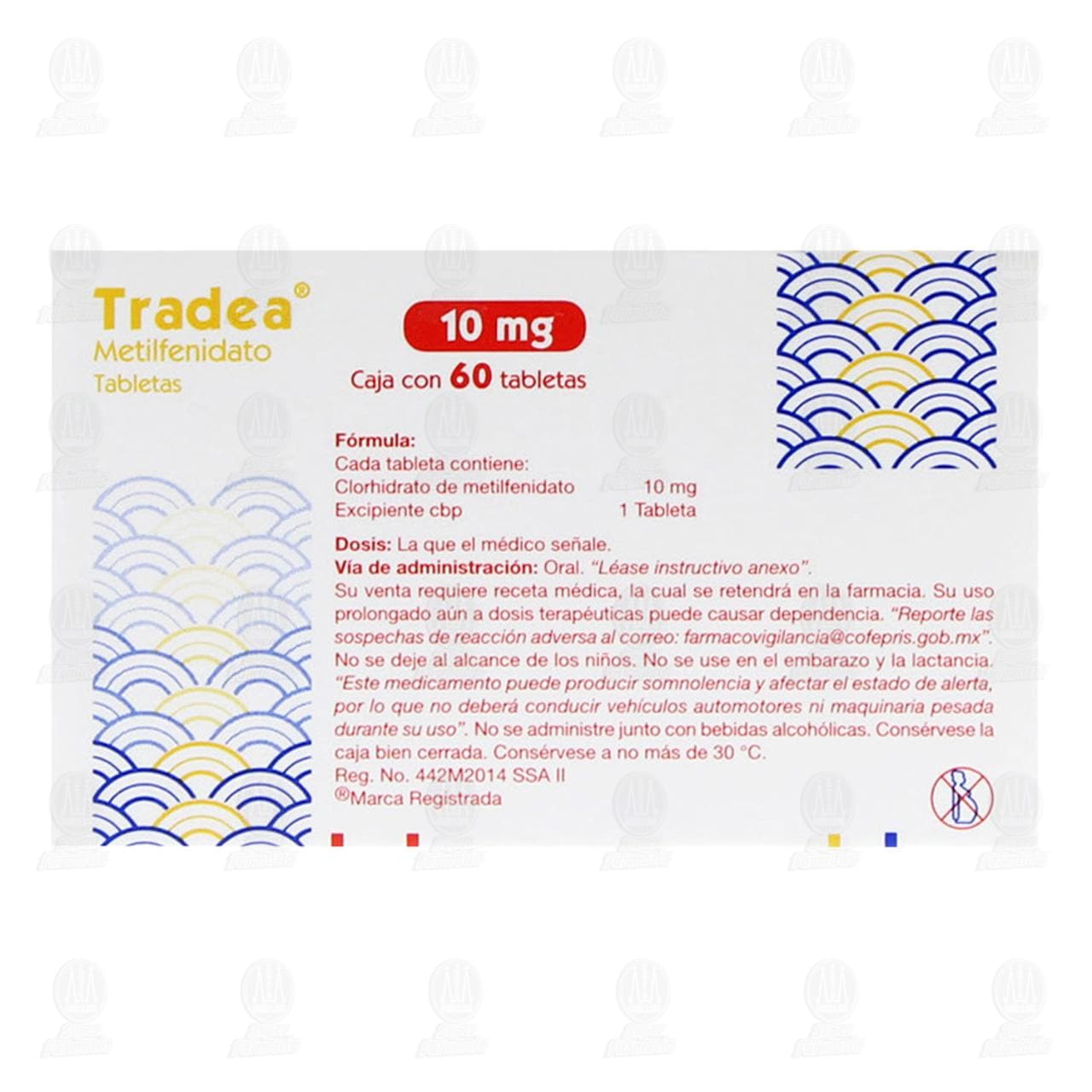 Tradea 10 mg, 60 Tabletas. image number 2