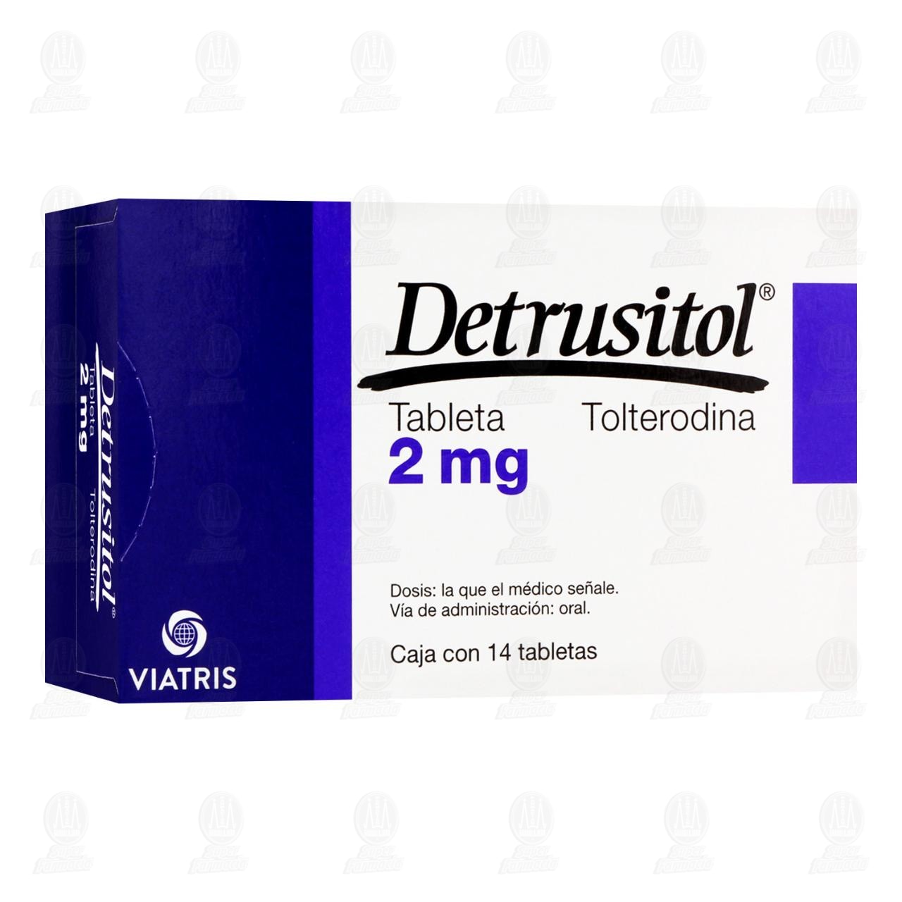 Detrusitol 2 mg, 14 Tabletas. image number 0