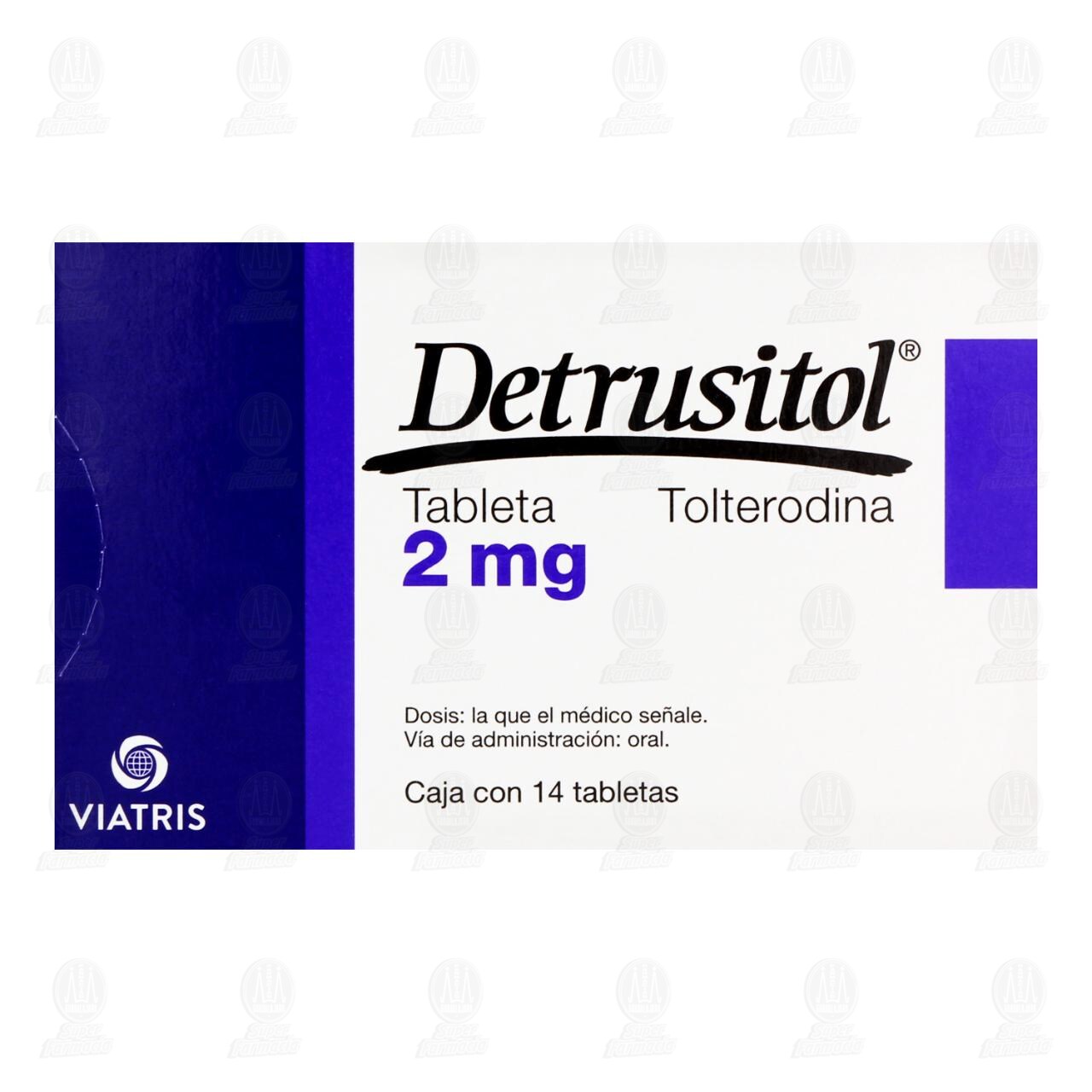 Detrusitol 2 mg, 14 Tabletas. image number 1