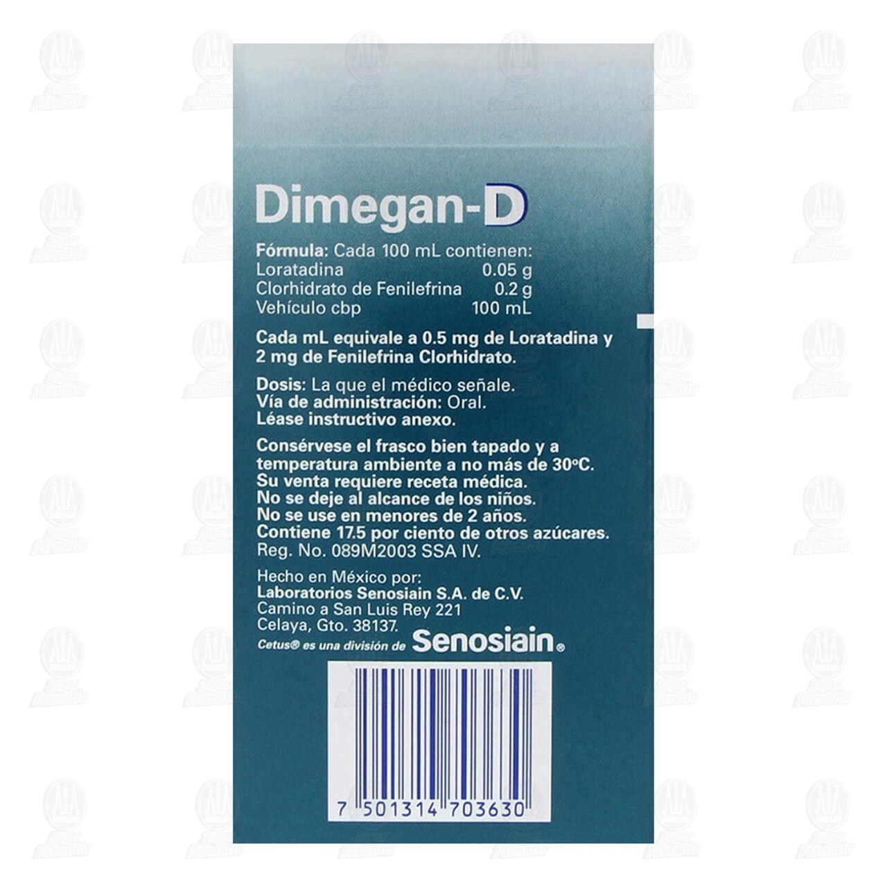 Dimegan D Soluci&oacute;n Pedi&aacute;trica, 60 ml. image number 2