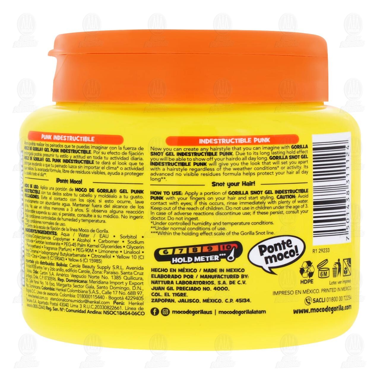 Gel para Cabello Moco de Gorila Punk Indestructible, 270 gr. image number 2