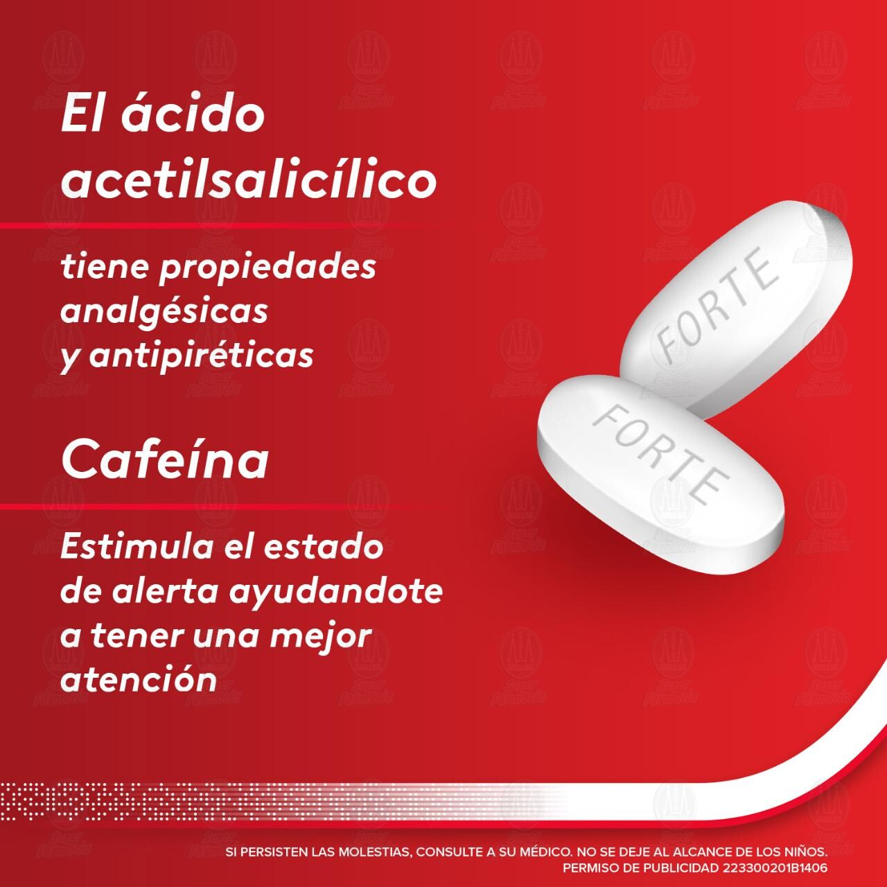 Cafiaspirina Forte Alivio de Dolores Severos y Migra&ntilde;a 650mg/65mg, 24 Tabletas. image number 4