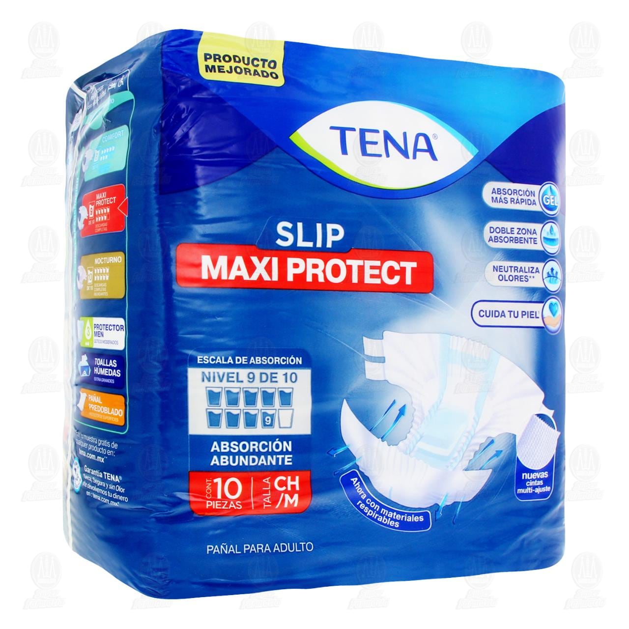 Imagen para Protector Tena Slip Maxi Protect Talla Chica-Mediana, 10 pzas.
