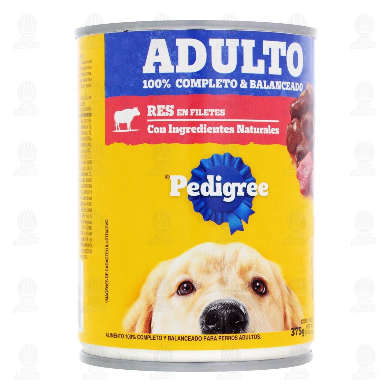 Res en Filetes Pedigree para Perros Adultos, 375 gr.