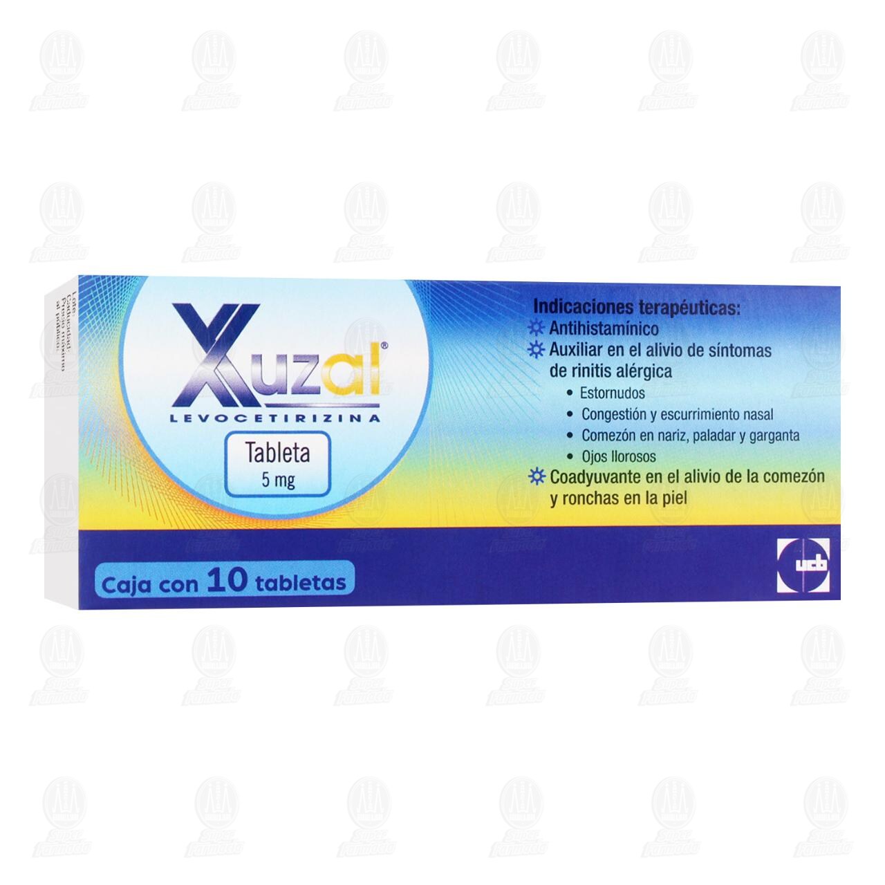 Xuzal 5 mg, 10 Tabletas. image number 0