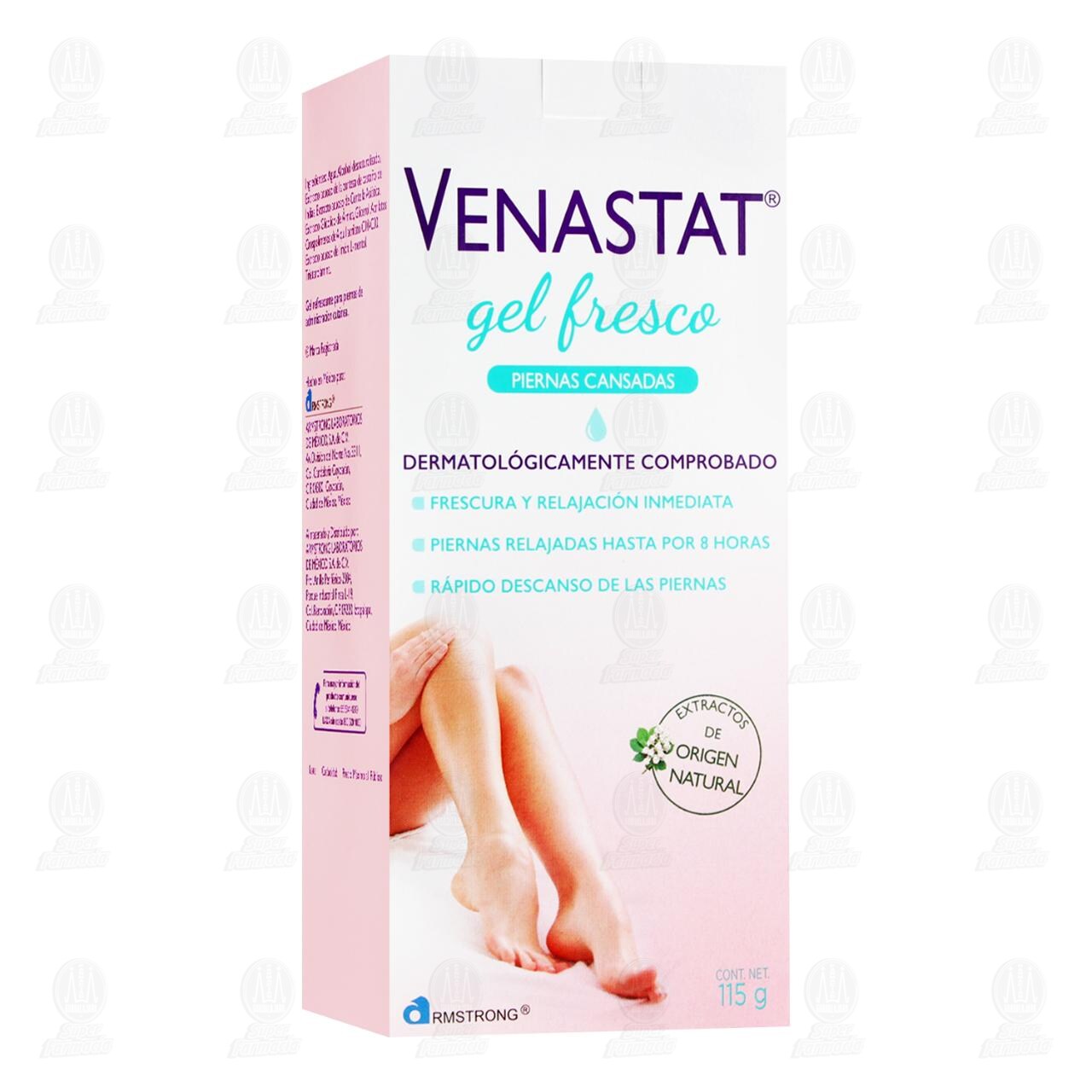 Venastat Gel Fresco para Piernas Cansadas, 115 gr. image number 0