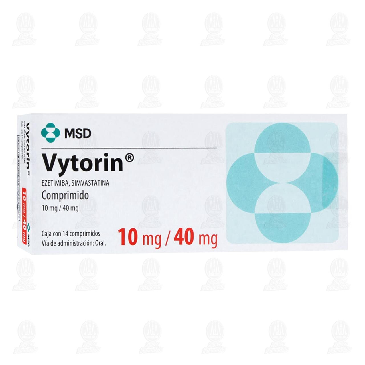 Vytorin 10mg/40mg 14 Comprimidos image number 0