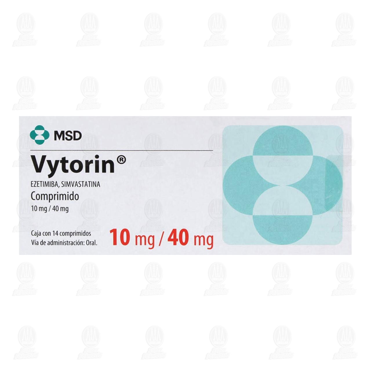 Vytorin 10mg/40mg 14 Comprimidos image number 1