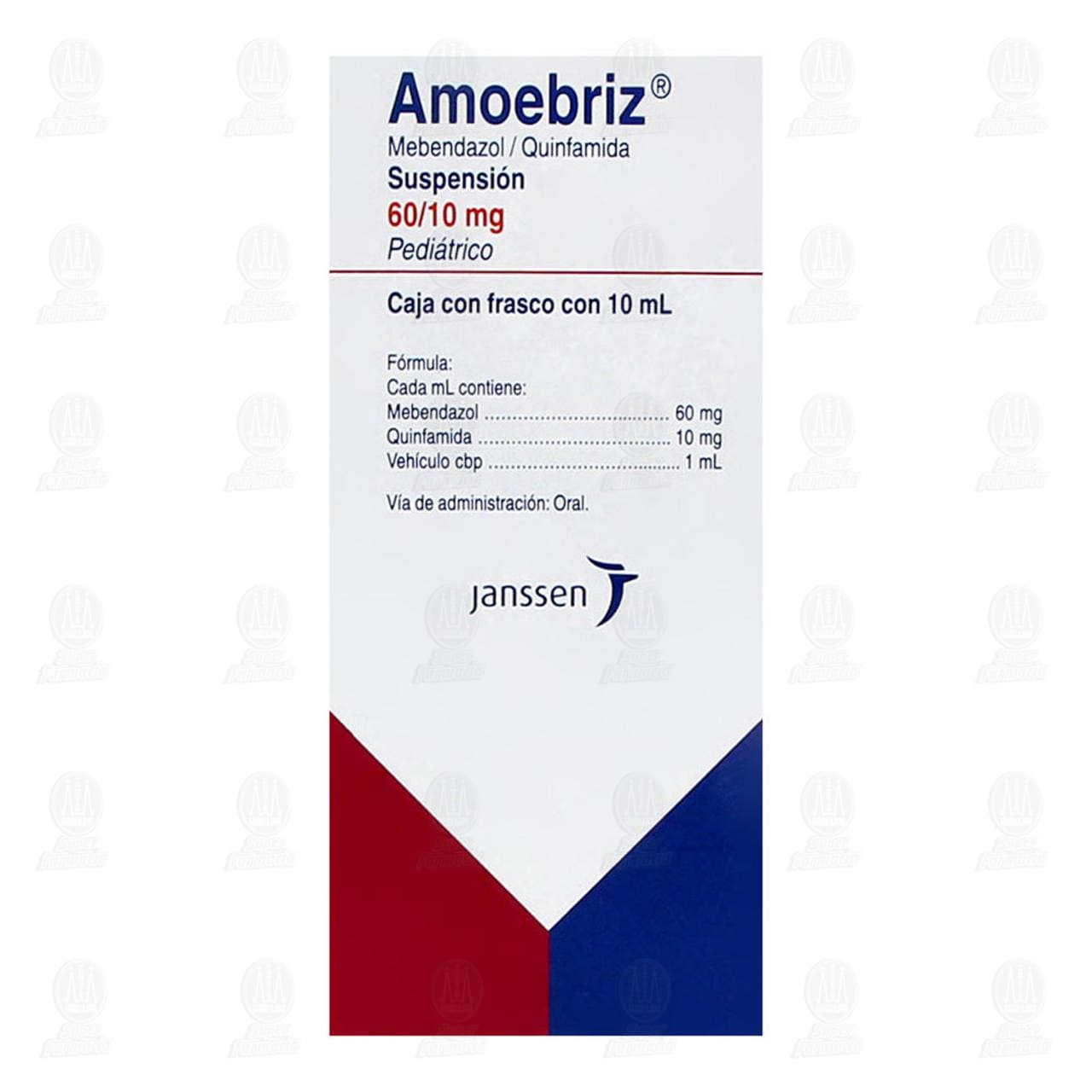 Amoebriz Suspensión Pediátrico 60/10mg, 10 ml . image number 1