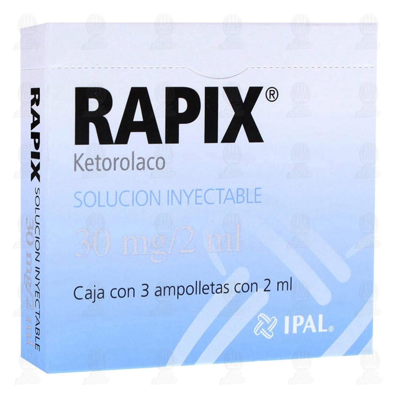 Rapix 30mg/2ml Soluci&oacute;n Inyectable, 3 ampolletas. image number 0