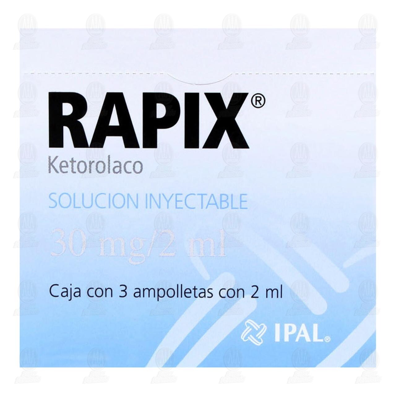 Rapix 30mg/2ml Soluci&oacute;n Inyectable, 3 ampolletas. image number 1