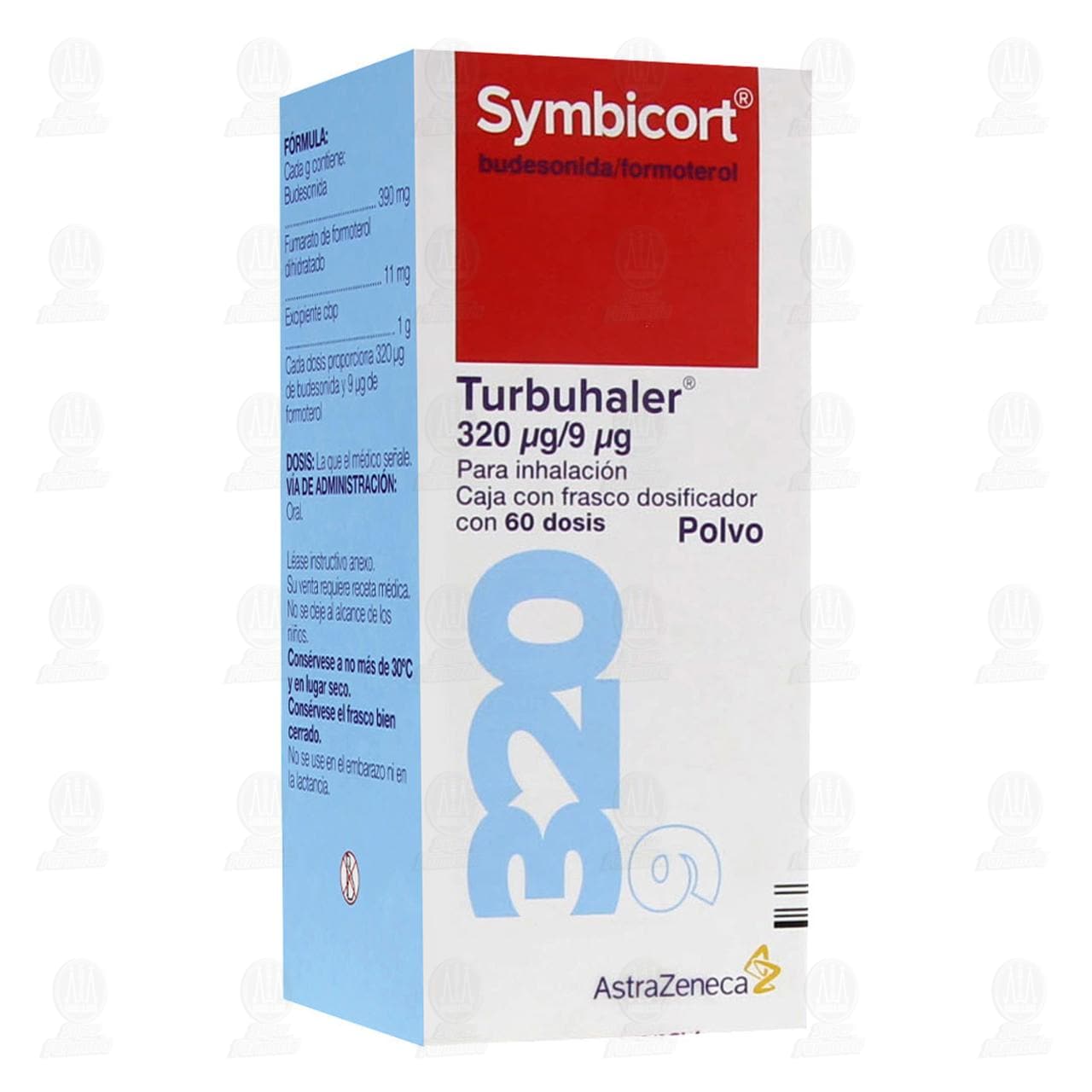 Symbicort Turbuhaler Polvo 320mcg/9mcg, 60 Dosis. image number 0