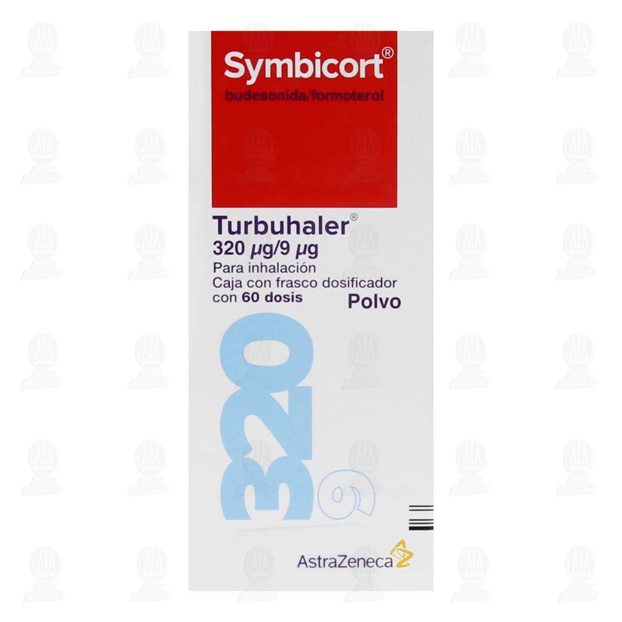 Symbicort Turbuhaler Polvo 320mcg/9mcg, 60 Dosis. image number 1