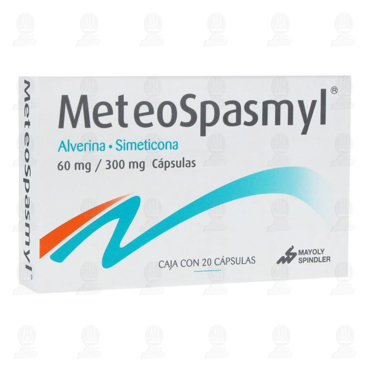Meteospasmyl 60mg/300mg, 20 C&aacute;psulas. image number 0