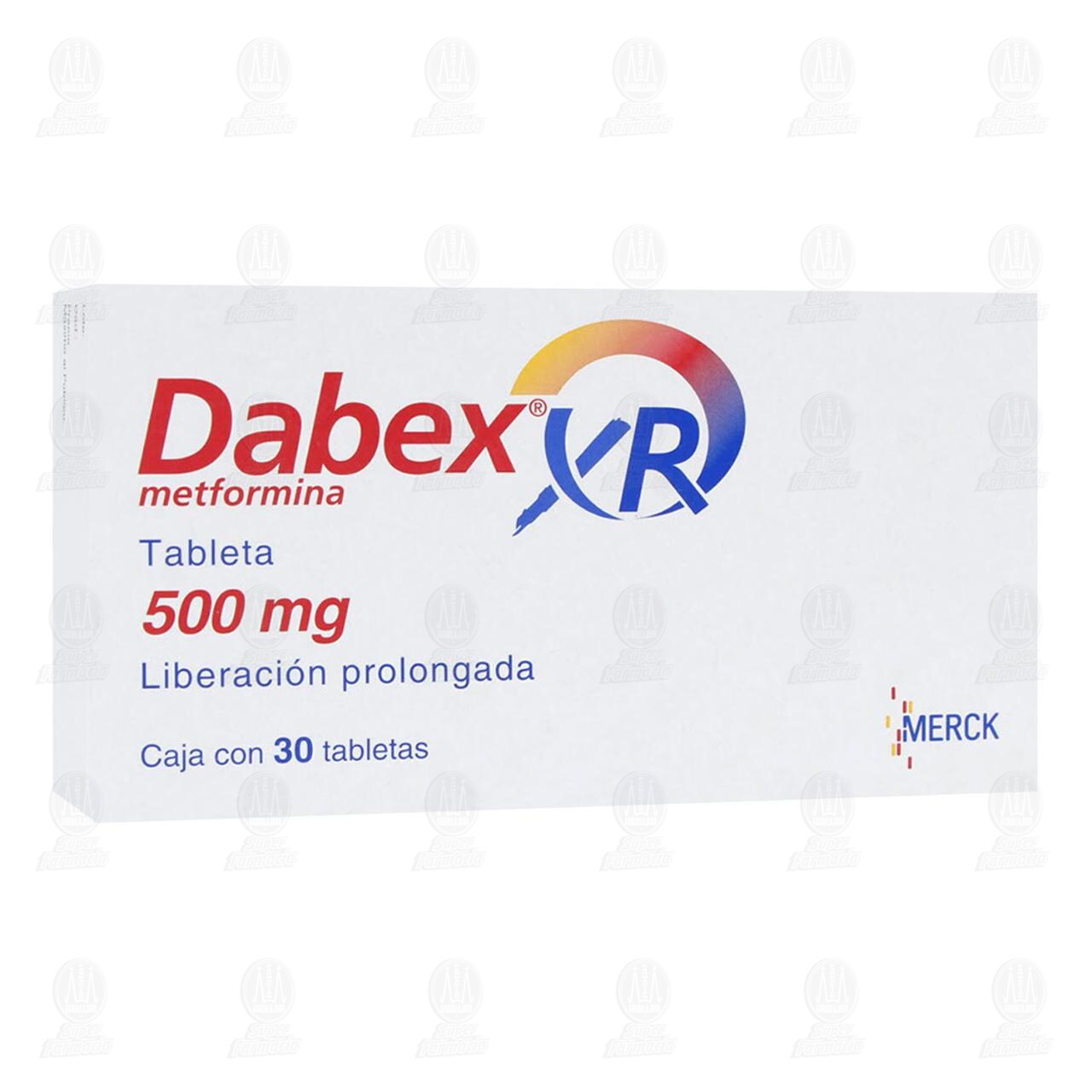 Dabex XR 500 mg, 30 Tabletas.