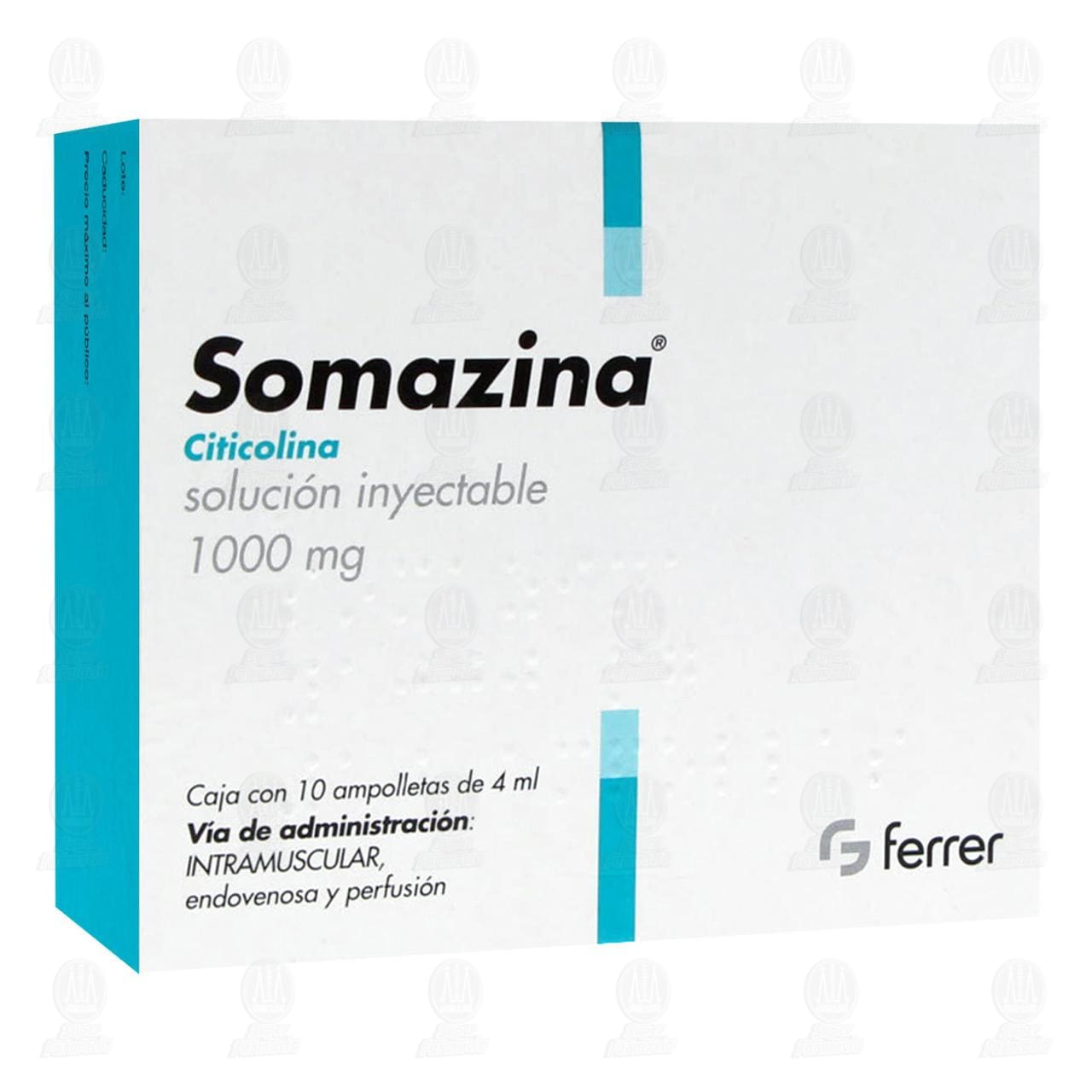 Somazina 1000mg Soluci&oacute;n Inyectable 10 Ampolletas image number 0