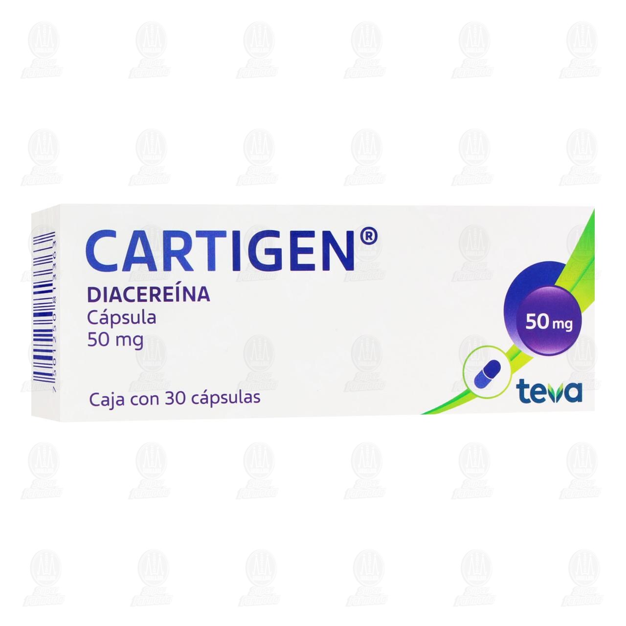 Cartigen 50 mg, 30 C&aacute;psulas. image number 0