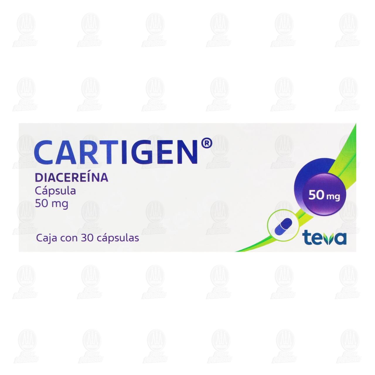 Cartigen 50 mg, 30 Cápsulas. de CARTIGEN | Farmacias Guadalajara