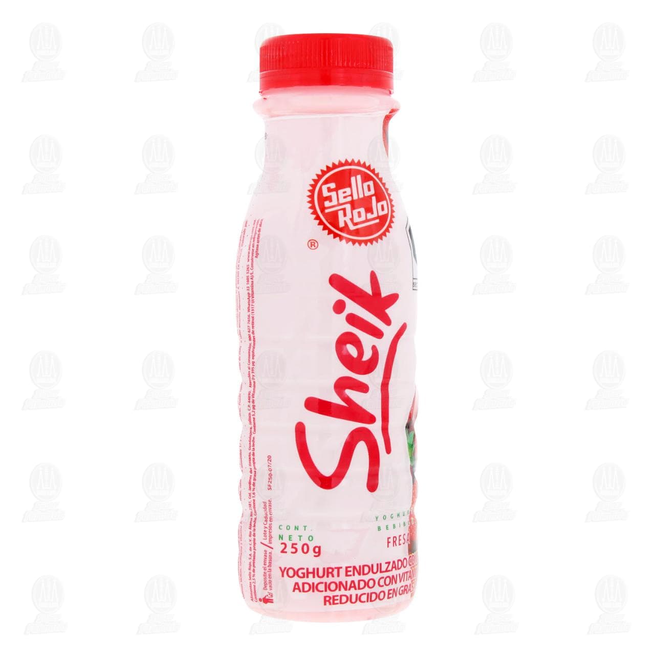 Imagen para Yoghurt Sello Rojo Sheik Fresa, 250 gr.