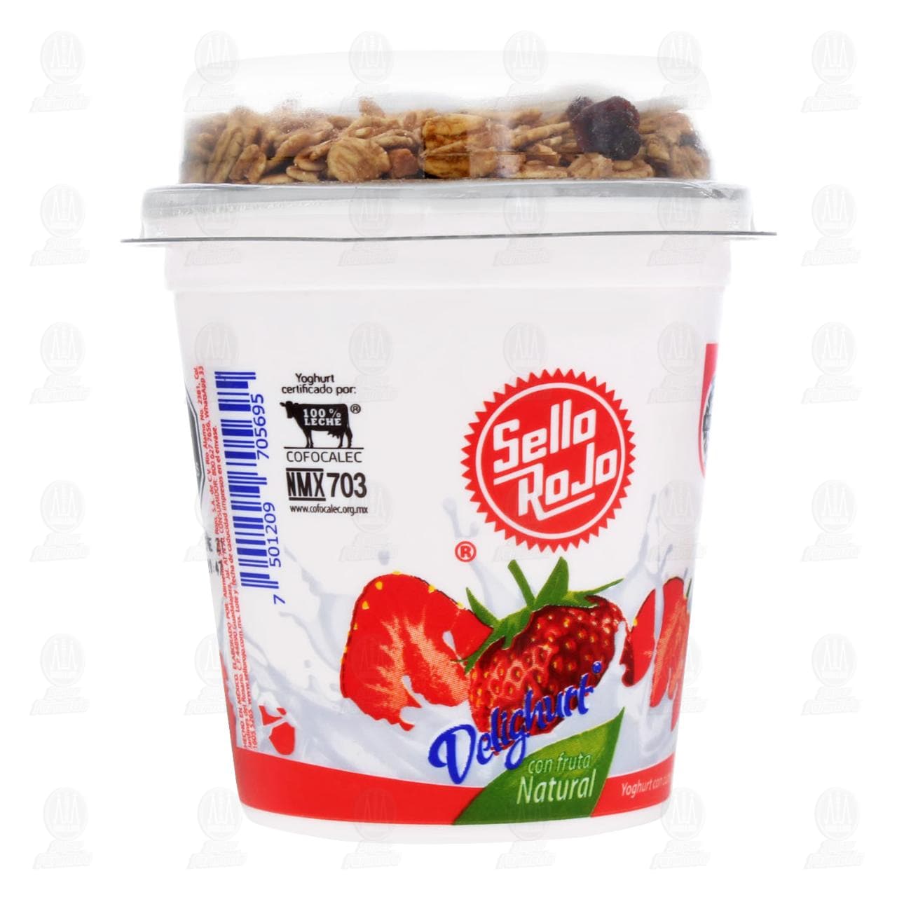 Imagen para Yoghurt Sello Rojo Delighurt con Fresa + Granola, 220 gr.