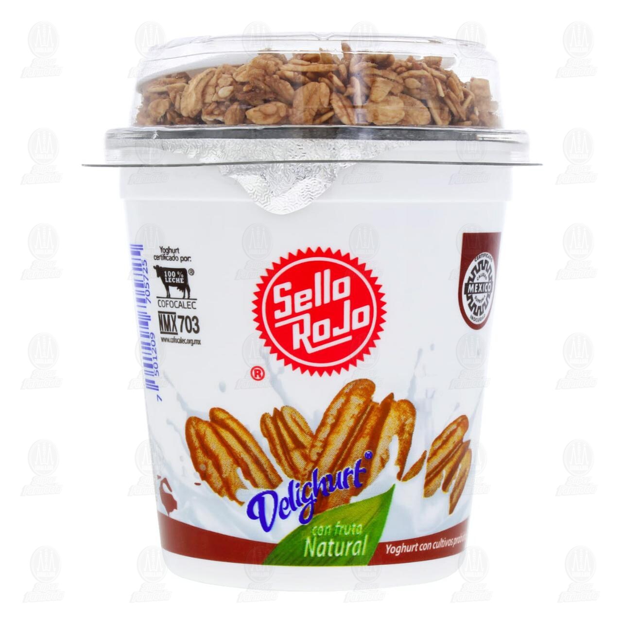 Yoghurt Sello Rojo Delighurt con Nuez + Granola, 220 gr. image number 1