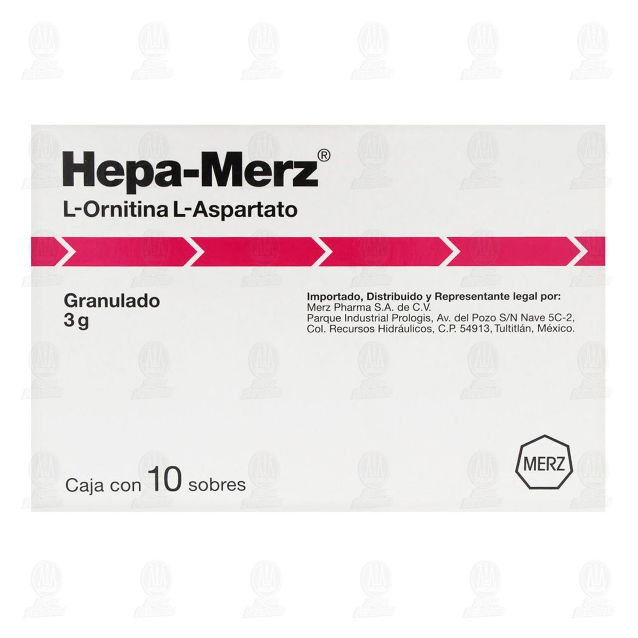 Hepa Merz 3 gr, 10 Sobres Granulado. image number 1
